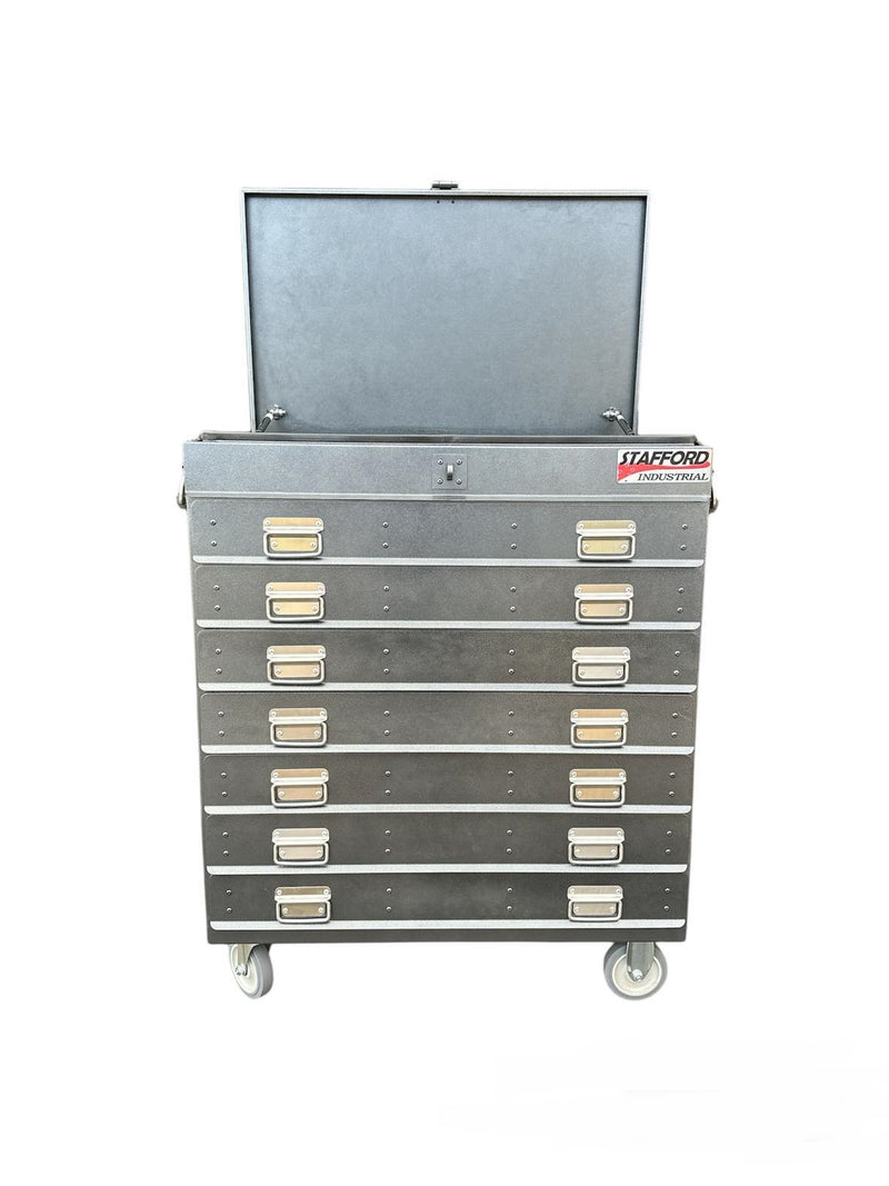 STAFFORD 7 DR TOOL TROLLEY BLACK