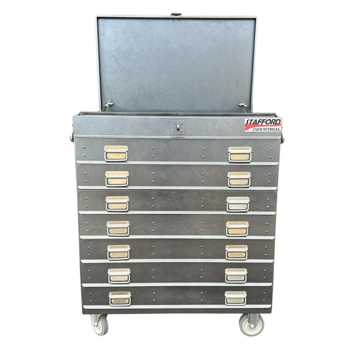 STAFFORD INDUSTRIAL TOOL TROLLEY BLACK7 DRAW EXTREMELY HEAVY DUTY