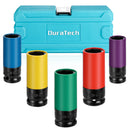 DURATECH 5pc 1/2" Drive Wheel Protector Impact Socket