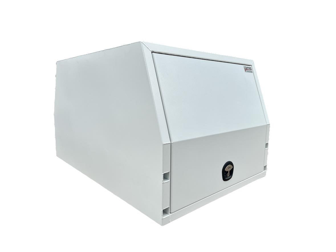 STAFFORD INDUSTRIAL UTE CANOPY 1200MM X 1780MM X 1000MM ALU WHITE 2 DOOR 3MM THICK