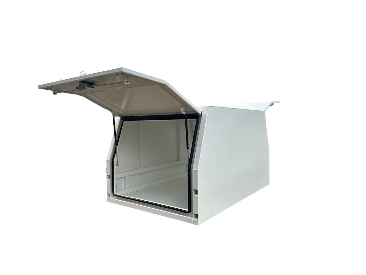 STAFFORD INDUSTRIAL UTE CANOPY 1200MM X 1780MM X 1000MM ALU WHITE 2 DOOR 3MM THICK
