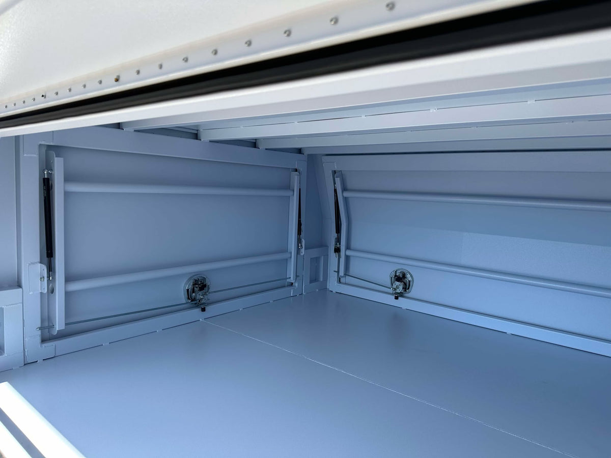 STAFFORD INDUSTRIAL UTE CANOPY 2100MM X 1780MM X 860MM ALU WHITE 3 DOOR 3MM