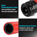 DURATECH 5pc 1/2" Drive Wheel Protector Impact Socket