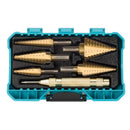 DuraTech 6PC step drill bit and automatic center punch set with tough case small