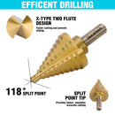 DuraTech 6PC step drill bit and automatic center punch set with tough case small