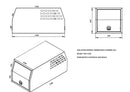 STAFFORD INDUSTRIAL DOGBOX 900MM X 1780MM X 860MM WHITE CANOPY