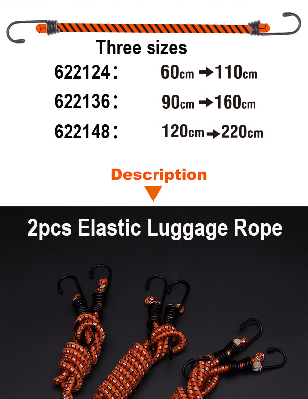 HARDEN 2PCE 36" LUGGAGE ROPE SET
