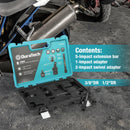 DURATECH 8-Piece 1/2" & 3/8" Impact Socket Accessories Set