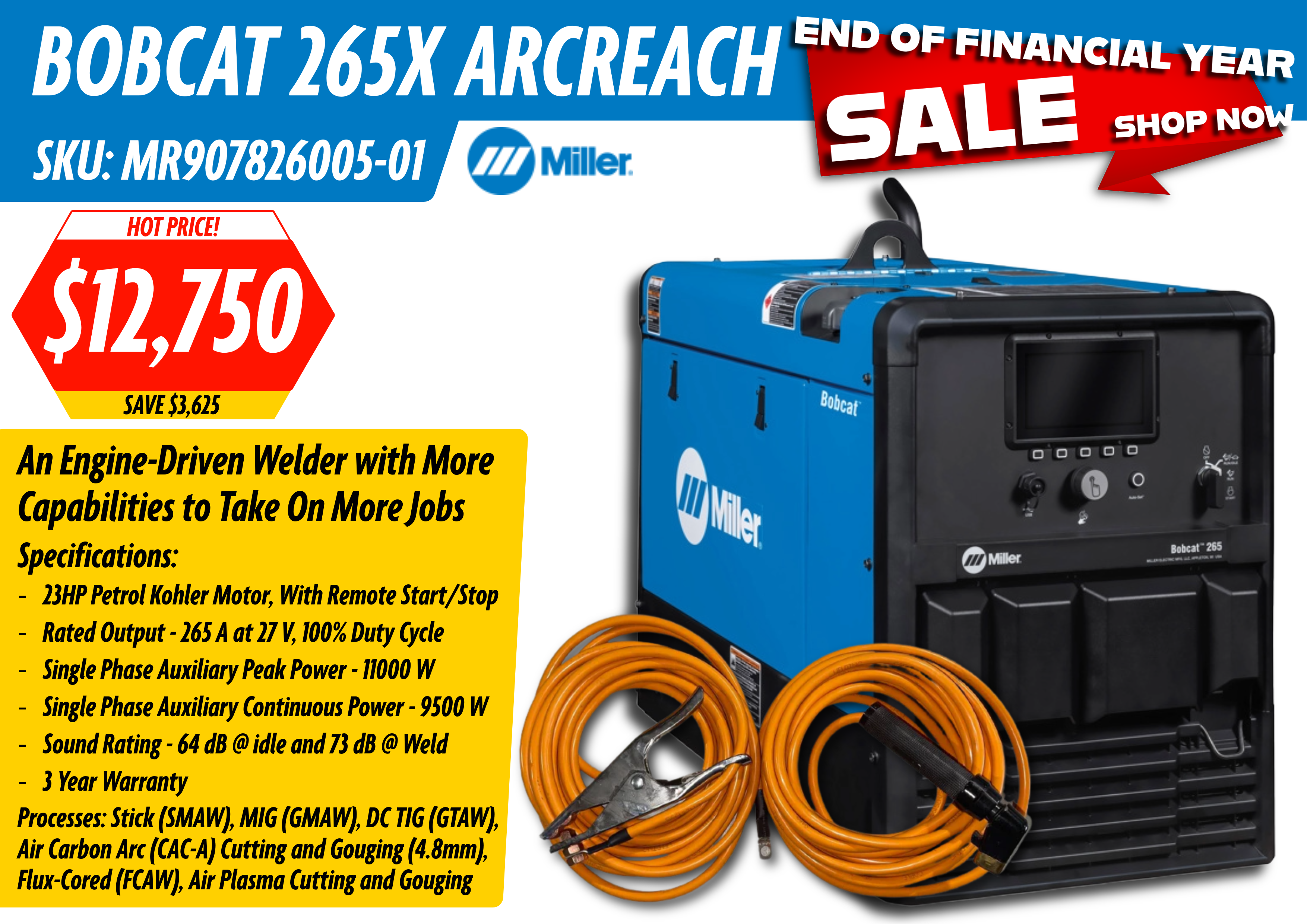 MILLER BOBCAT 265X ARCREACH