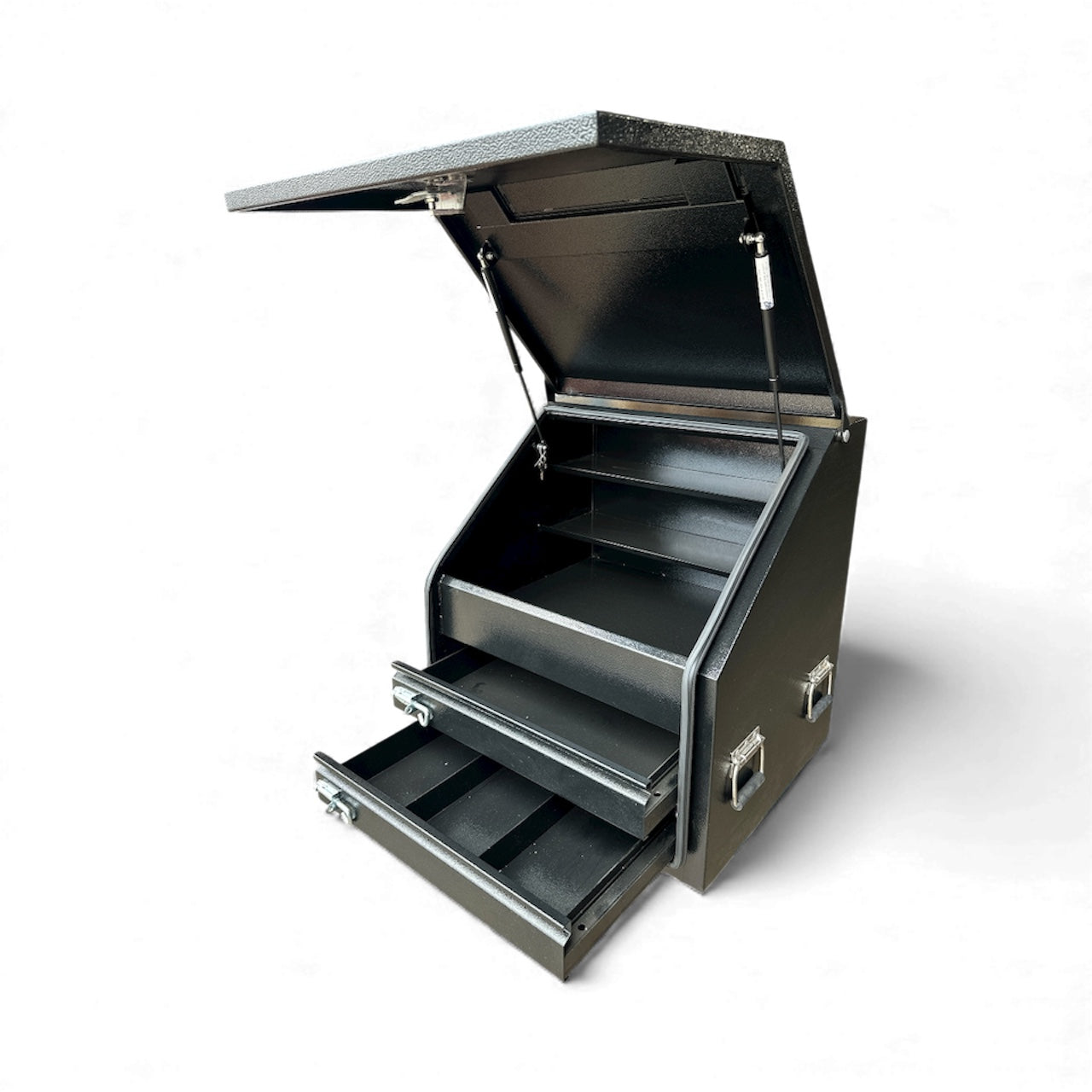 STAFFORD INDUSTRIAL TC700 SERIES 2 DRAWER FULL FRONT BLACK TOOL BOX