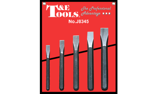 T&E  5 Piece Cold Chisel Set