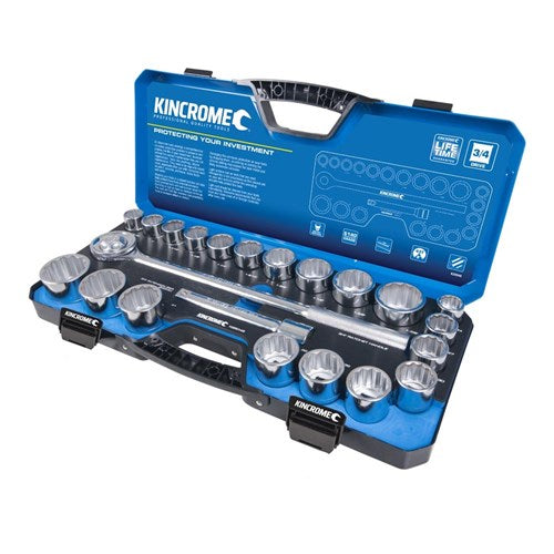 SOCKET SET 3/4 DRV 22P MET/AF