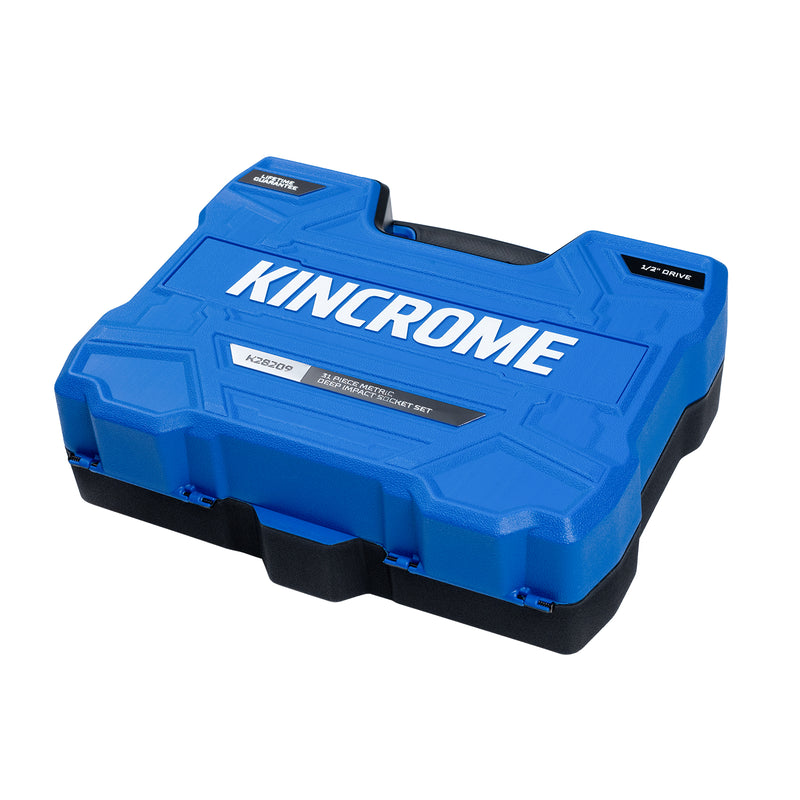 KINCROME 31PCE DEEP IMPACT SOCKET SET 1/2DR