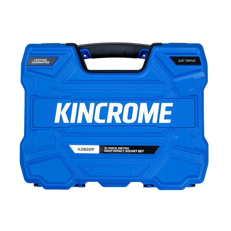 KINCROME 31PCE DEEP IMPACT SOCKET SET 1/2DR