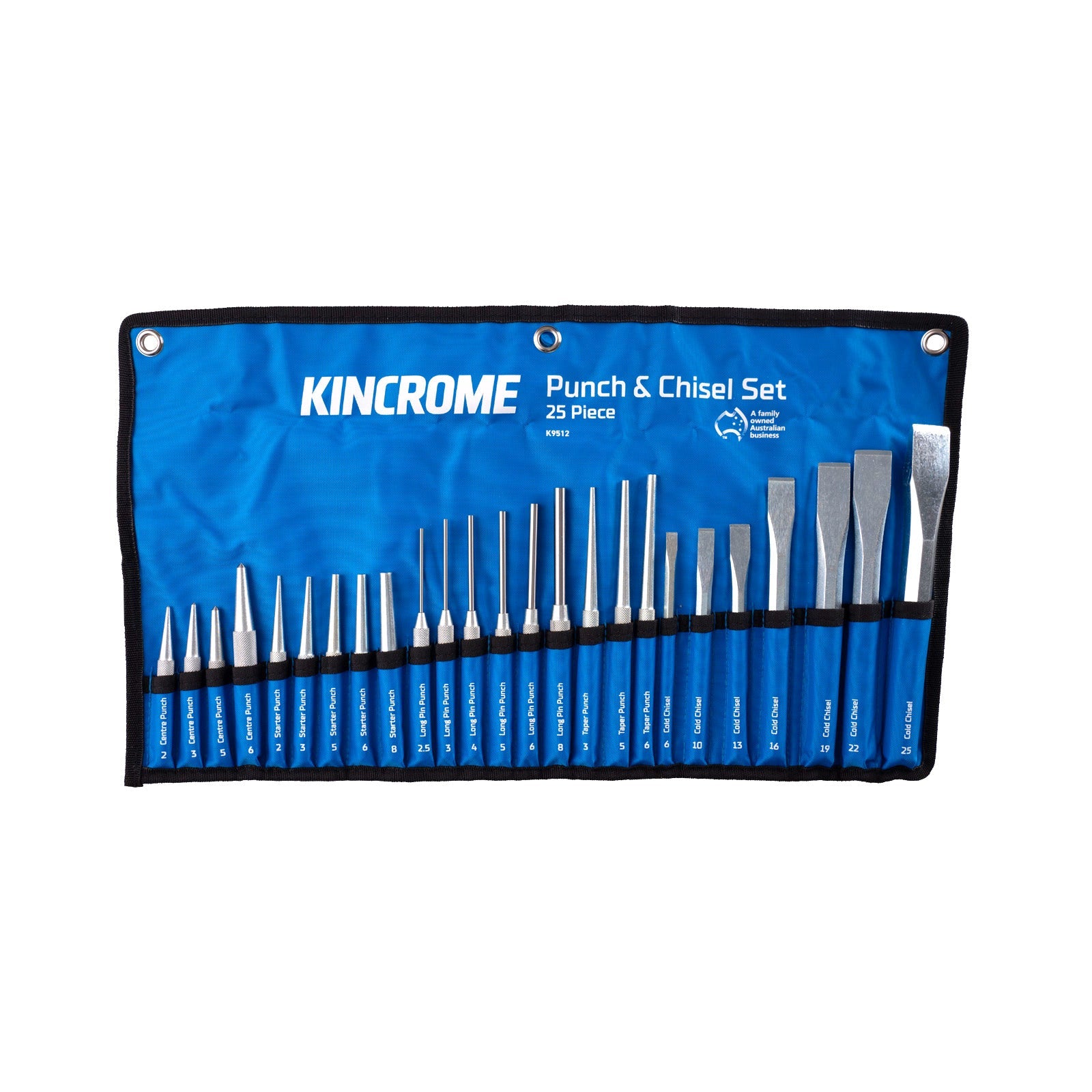 KINCROMEPUNCH & CHISEL SET 25 PIECE
