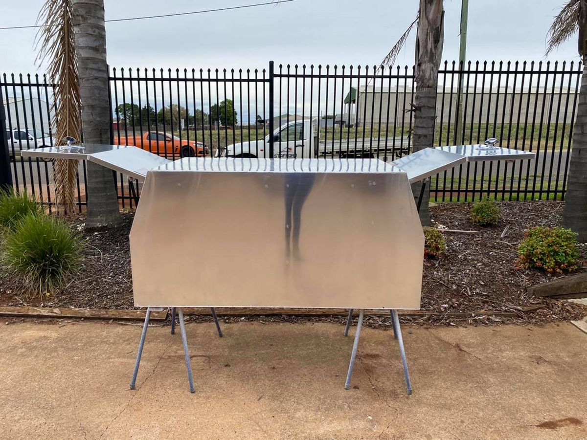 STAFFORD INDUSTRIAL UTE CANOPY 900MM X 1780MM X 860MM ALU  FLAT 2 DOORS    3MM