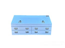 STAFFORD INDUSTRIAL 4 DRAWER 1500MM WHITE ANGLED TOOL BOX