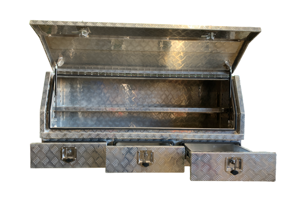 STAFFORD INDUSTRIAL 1750MM 3 DRAWER ANGLED ALUMINUM TOOL BOX