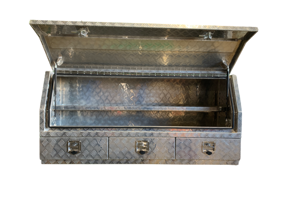 STAFFORD INDUSTRIAL 1750MM 3 DRAWER ANGLED ALUMINUM TOOL BOX