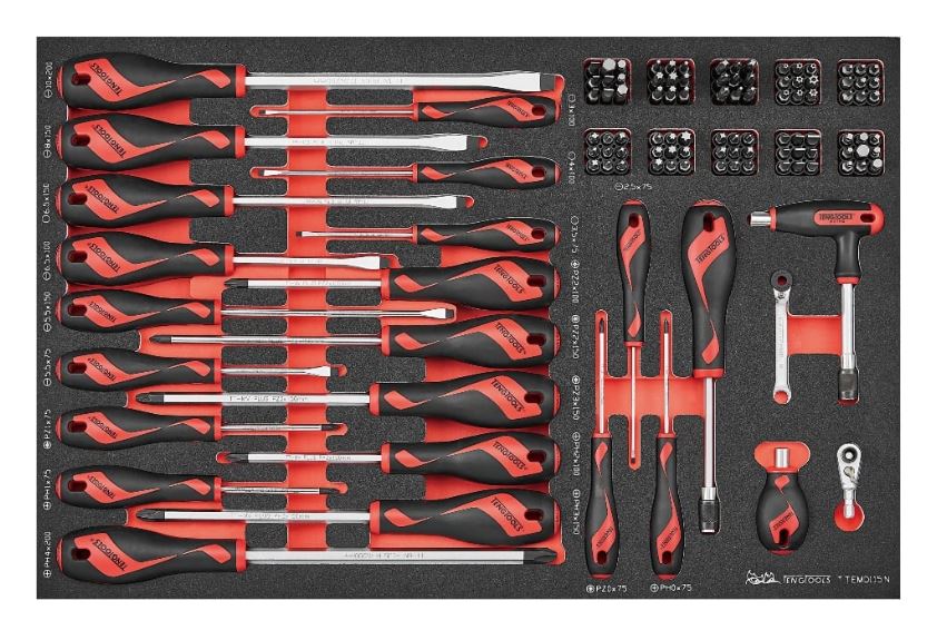 TENG 741PCE 26"12 DRAWER STACK TOOL KIT, METRIC & IMPERIAL, EVA TRAYS, BLACK