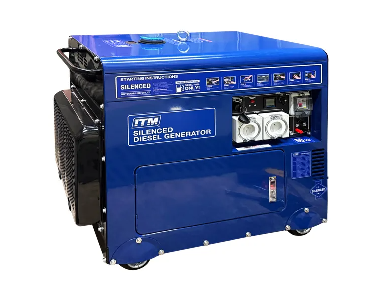 ITM DIESEL GENERATOR SILENT CABINET 6500W PEAK ELECTRIC START
