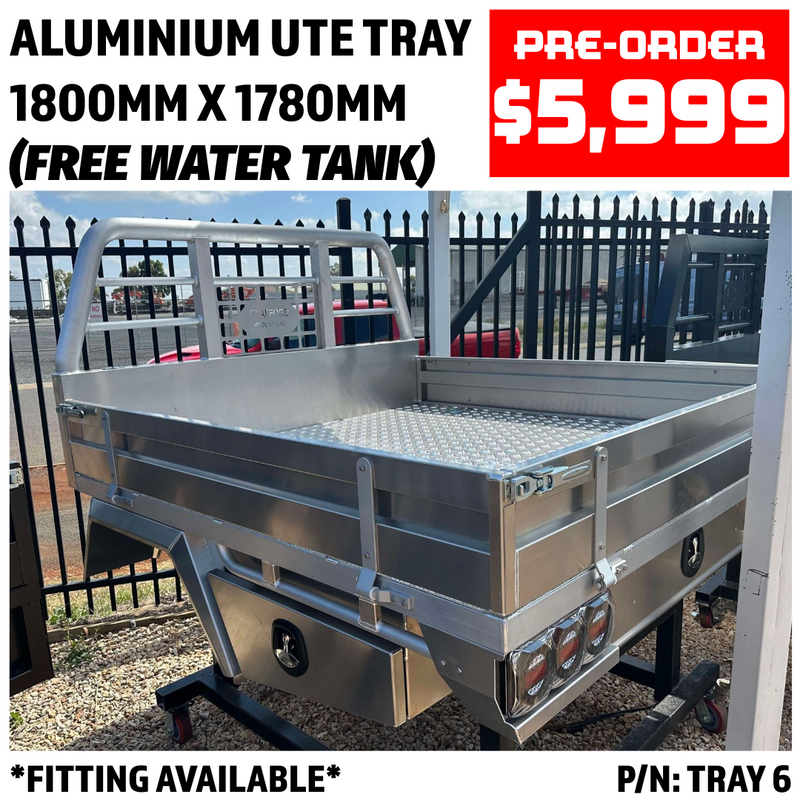 STAFFORD 1800 ALLOY UTE TRAY PACKAGE (25L WATER TANK & PUMP FREE THIS MONTH ONLY)