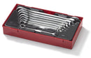 TENG 8PCE REVERSIBLE RATCHET AF COMBINATION SPANNER SET - TC-TRAY