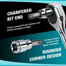 DURATECH 23-Piece Internal & External Star Bit Socket Set