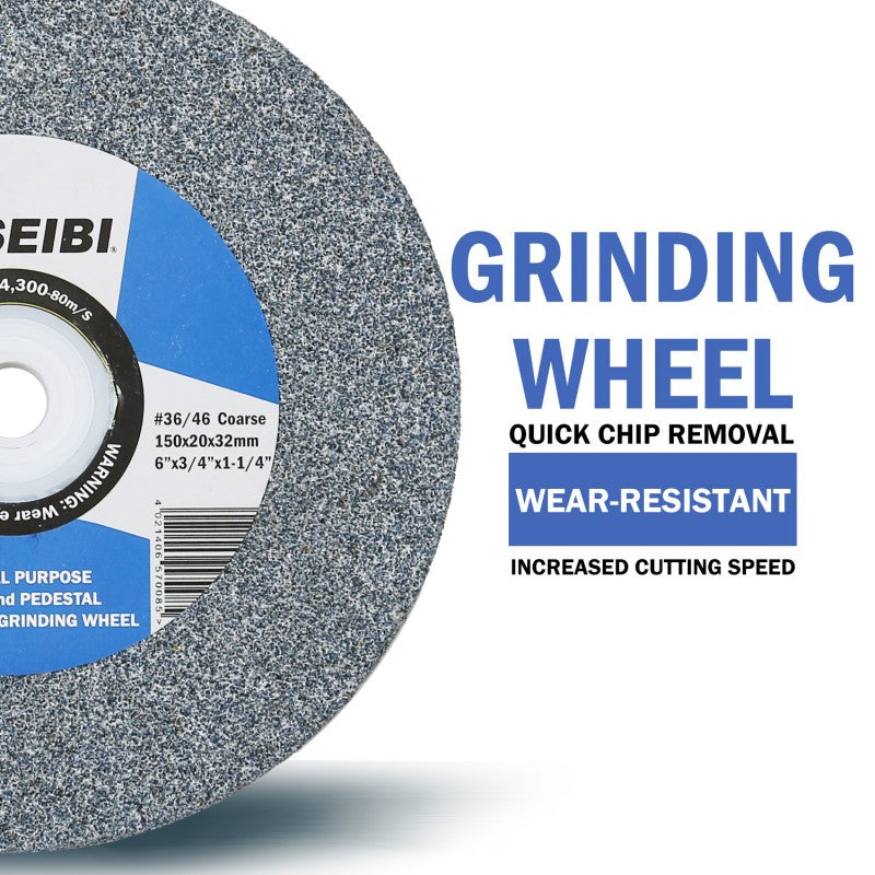 KSEIBI GRINDING STONE 200MM X 20 X 32MM #60/80