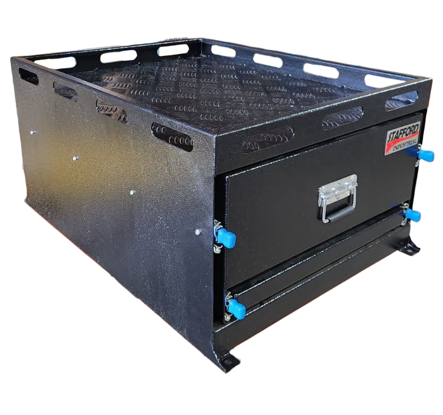 STAFFORD INDUSTRIAL ALUMINIUM DRAW 600X830X410 BLACK