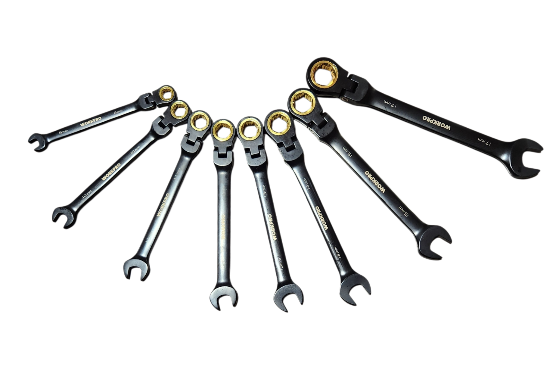 WORKPRO 8PC COMBINATION SPANNER SET