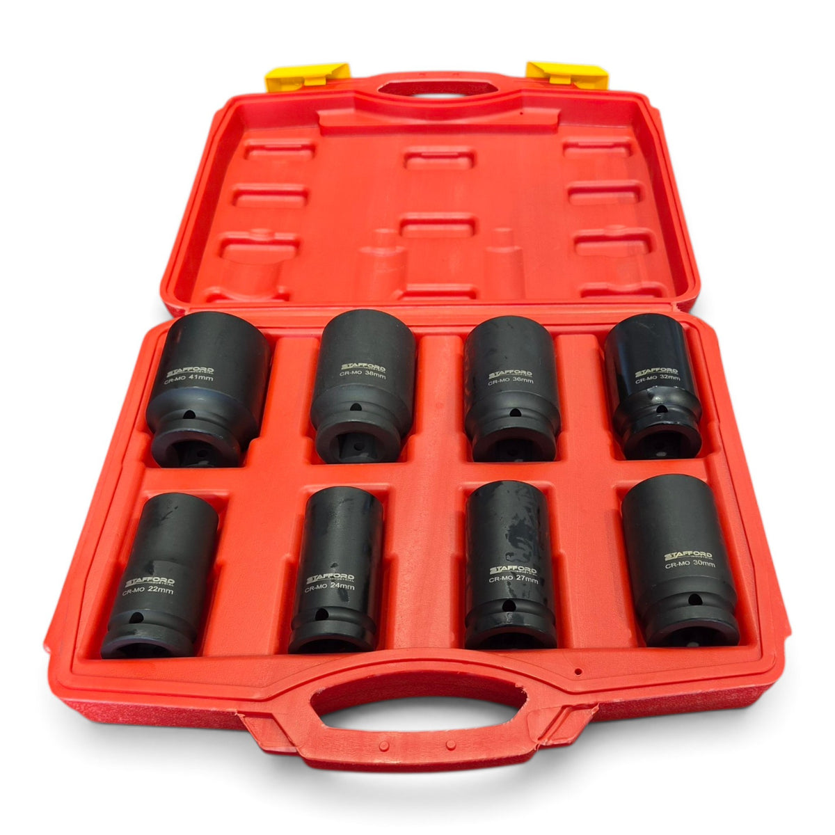 STAFFORD INDUSTRIAL 8 PIECES 3/4" DR DEEP METRIC IMPACT SOCKET SET 22-41MM