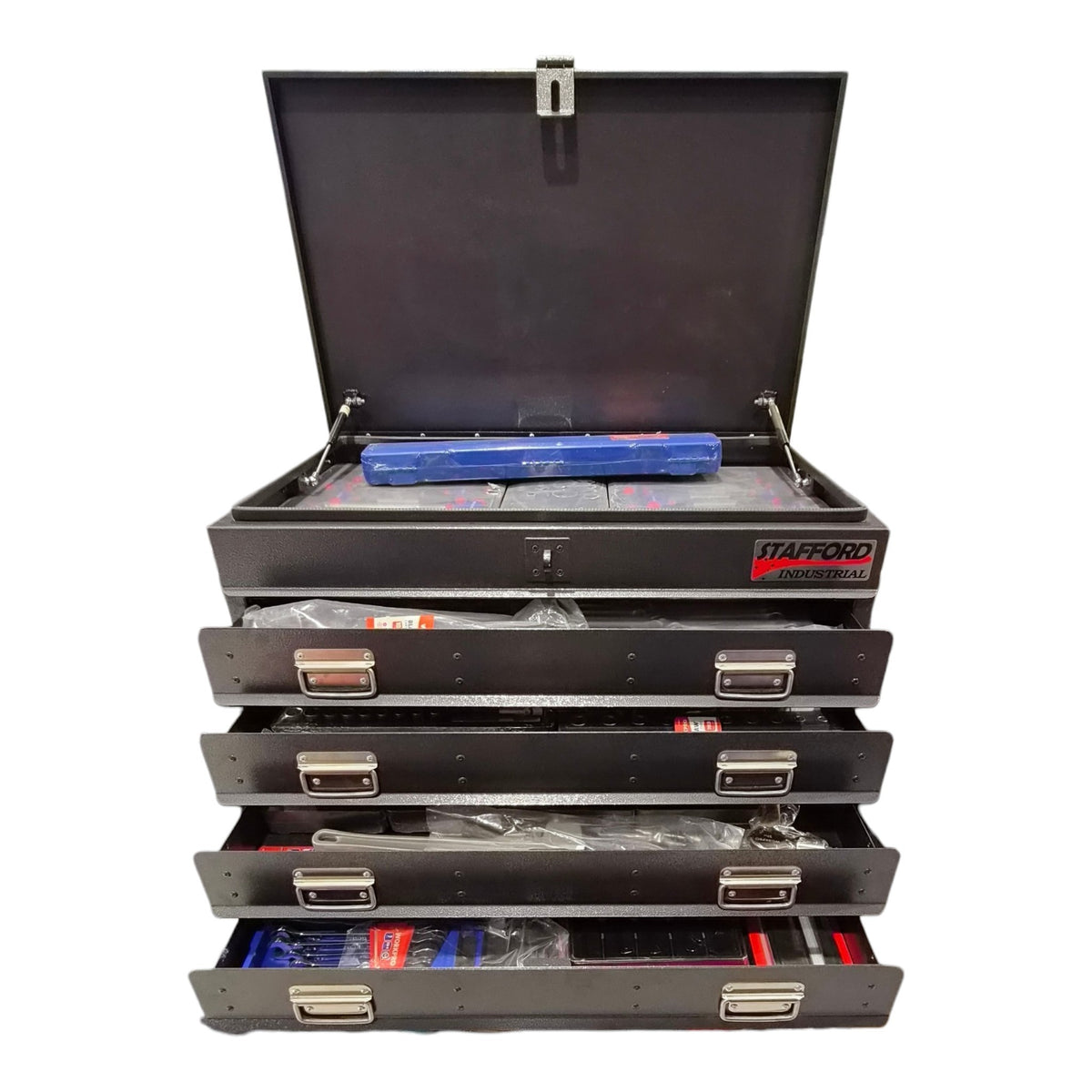 WORKPRO 525PCE TOOLKIT WITH 880MM BLACK TOOL BOX