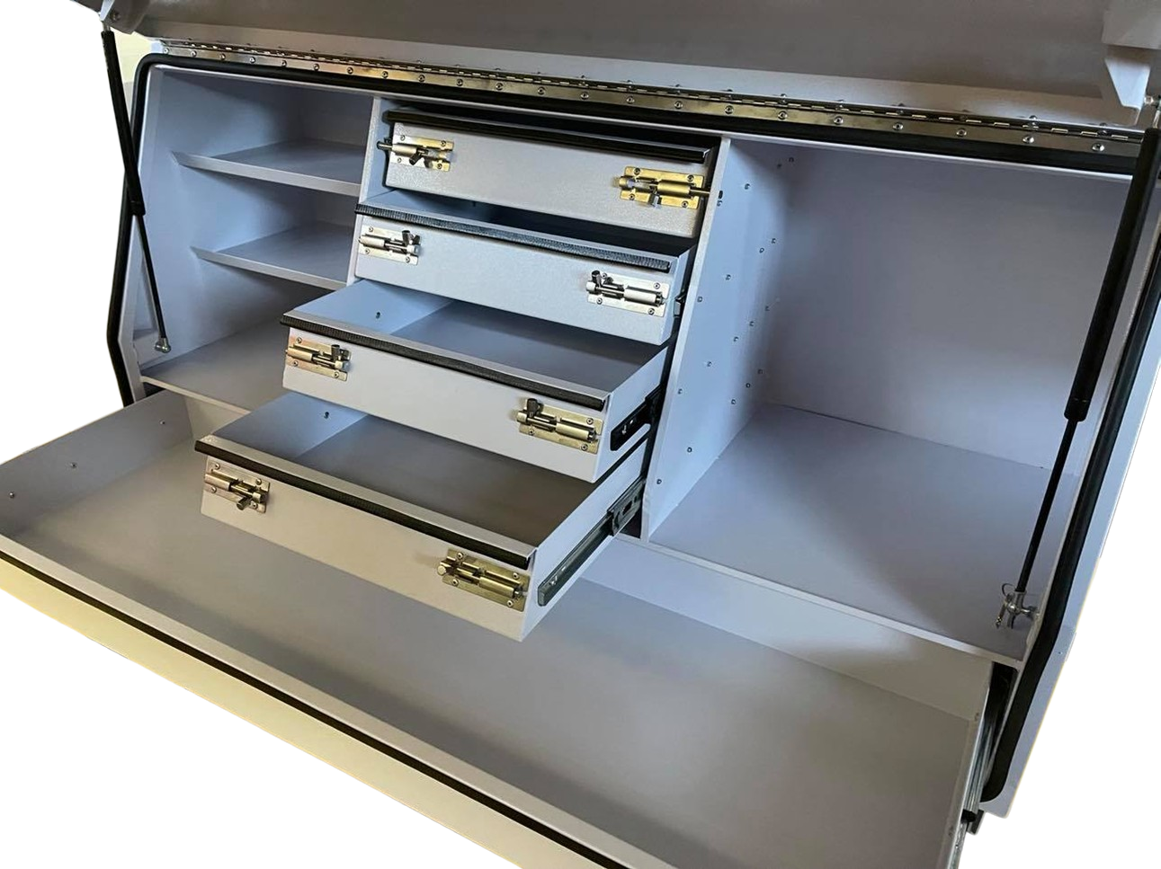 STAFFORD INDUSTRIAL TOOL BOX 1400MM X FULL FRONT 5DR WHITE