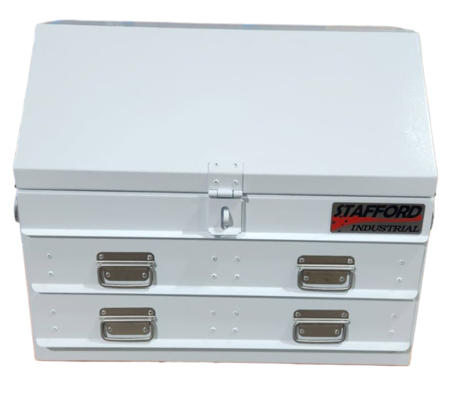 STAFFORD TC700 SERIES 2 DR WHITE TOOL BOX ANGLED