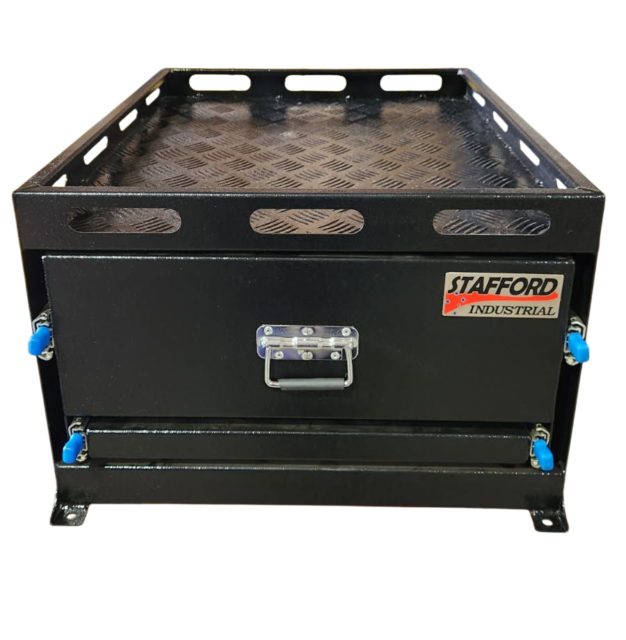 STAFFORD INDUSTRIAL ALUMINIUM DRAW 600X830X410 BLACK