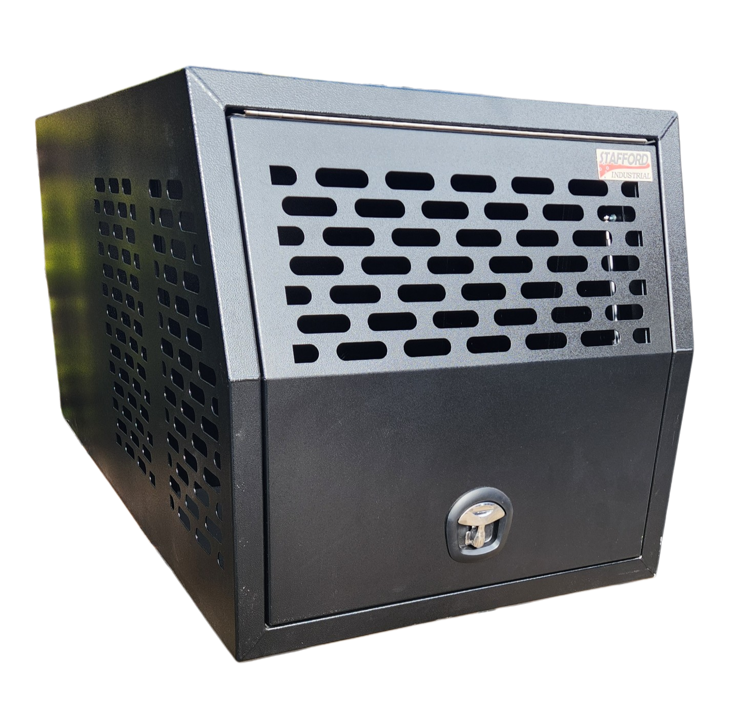 STAFFORD INDUSTRIAL DOGBOX 900MM X 1780MM X 860MM BLACK CANOPY
