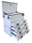 STAFFORD INDUSTRIAL TC700 SERIES 4 DRAWER WHITE TOOLBOX