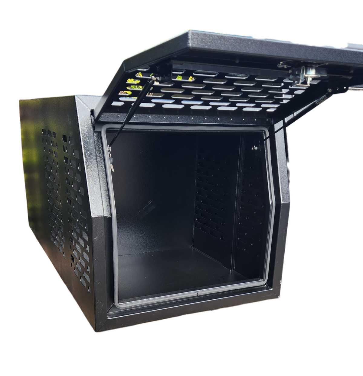 STAFFORD INDUSTRIAL DOGBOX 900MM X 1780MM X 860MM BLACK CANOPY