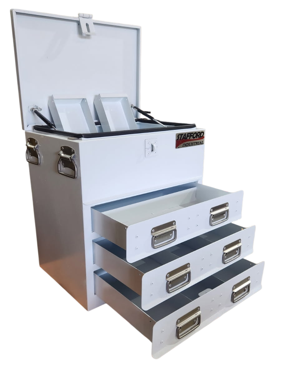STAFFORD INDUSTRIAL TC550 SERIES 3 DR WHITE TOOL BOX