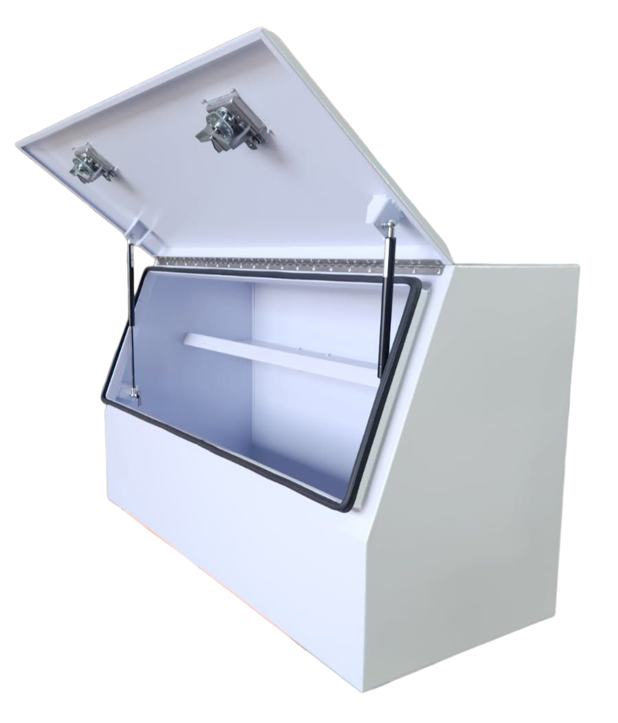 STAFFORD INDUSTRIAL 1210MM HALF DOOR ANGLED WHITE TOOL BOX