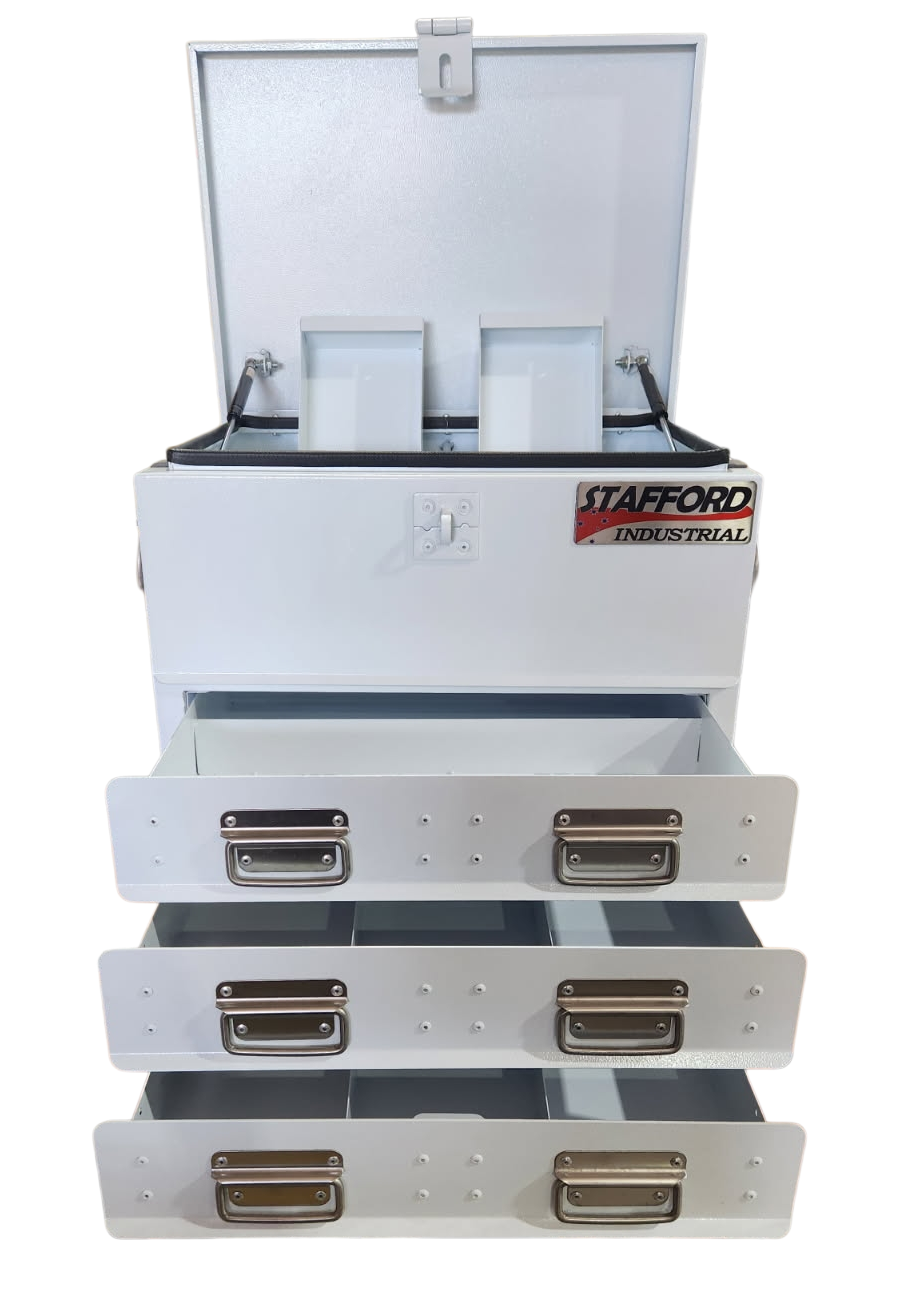STAFFORD INDUSTRIAL TC550 SERIES 3 DR WHITE TOOL BOX