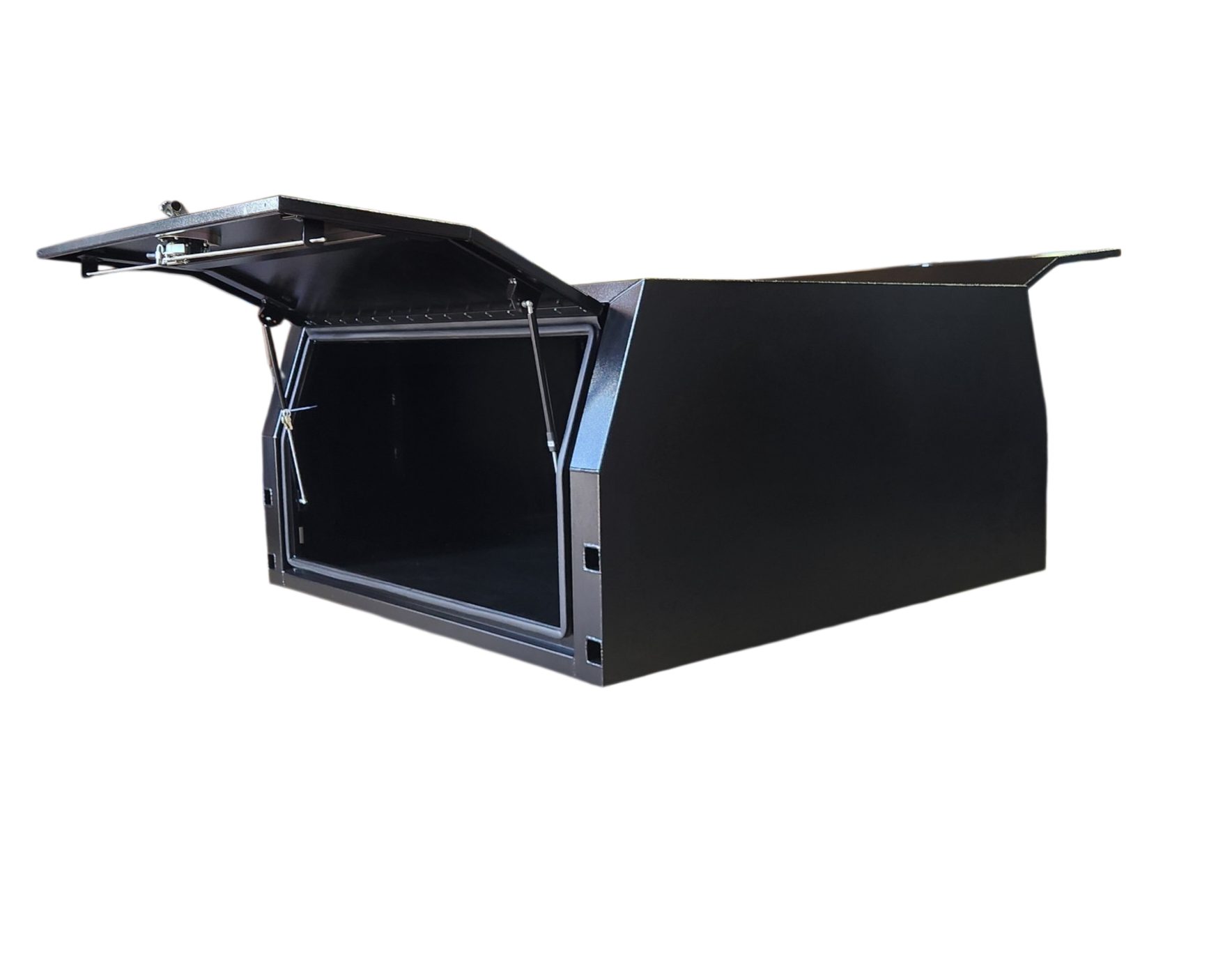 STAFFORD INDUSTRIAL UTE CANOPY 1600MM X 1780MM X 860MM ALU BLACK 2 DOOR 3MM