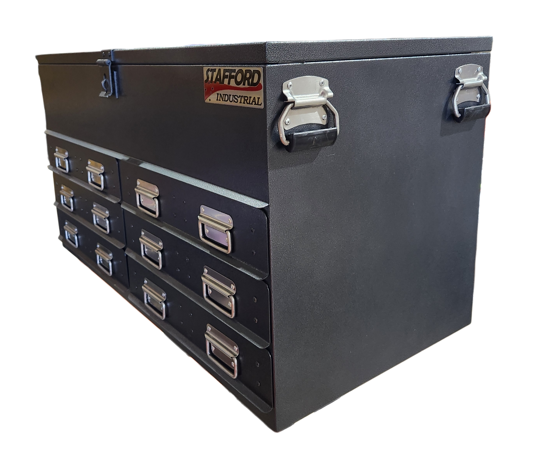 STAFFORD INDUSTRIAL BLACK 1100MM 6 DRAWER UTE BOX