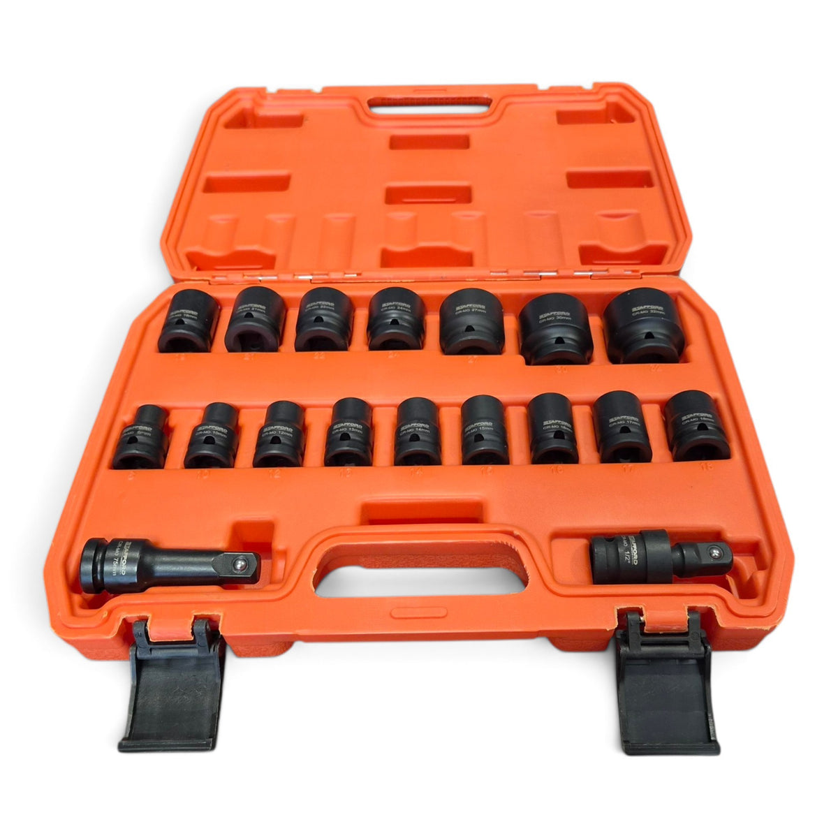 STAFFORD INDUSTRIAL 18 PIECES 1/2" DR STD IMPACT SOCKET SET METRIC 8-32MM