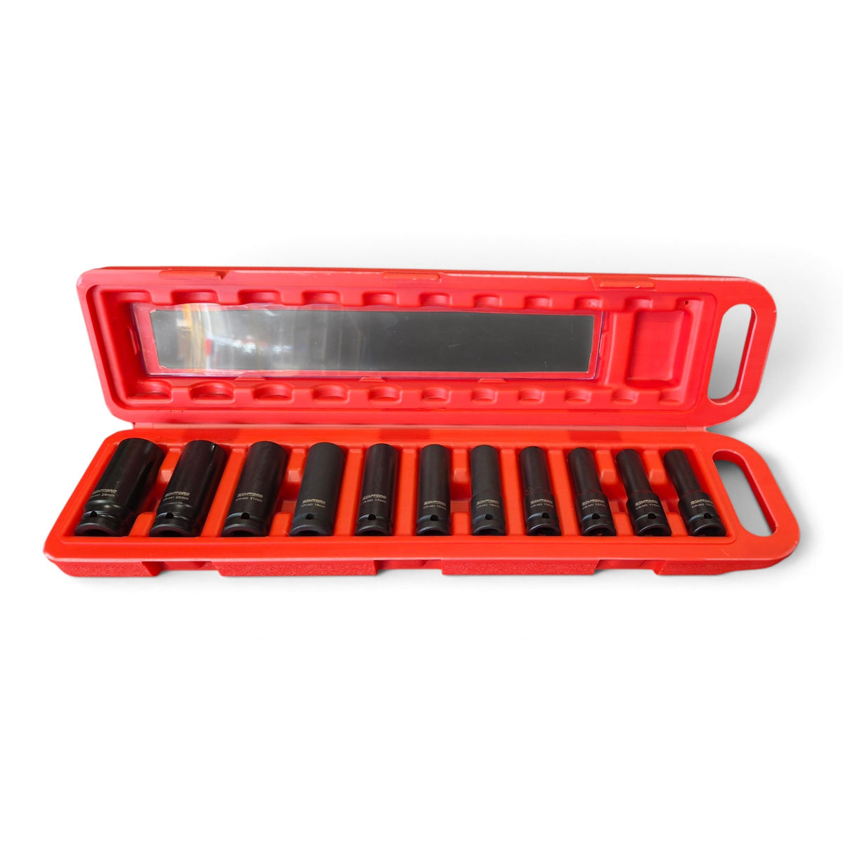 STAFFORD INDUSTRIAL 11 PIECES 1/2" DR DEEP IMPACT SOCKET SET METRIC  10-24MM