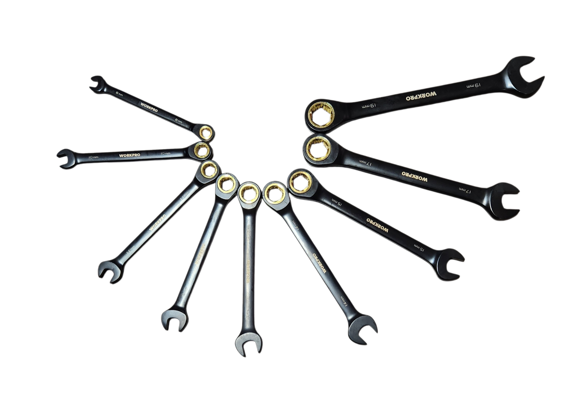 WORKPRO 9PC COMBINATION SPANNER SET