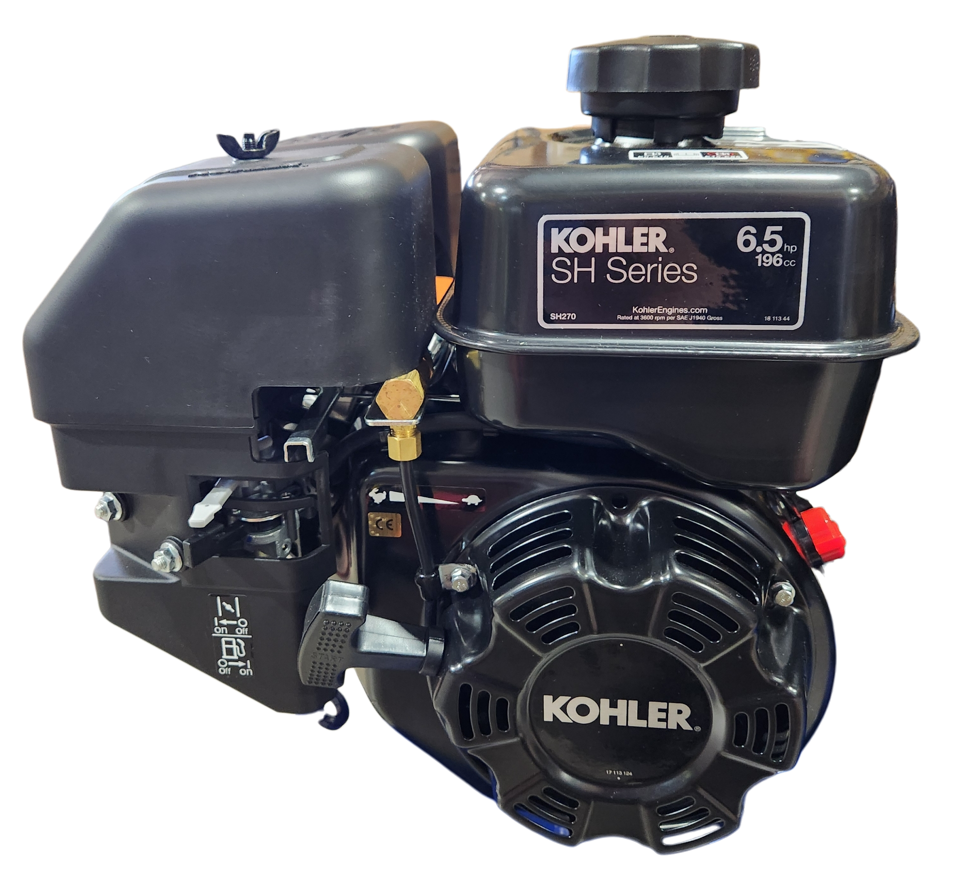 STAFFORD AIR COMPRESSOR 18CFM 70LT TANK PETROL KOHLER MOTOR