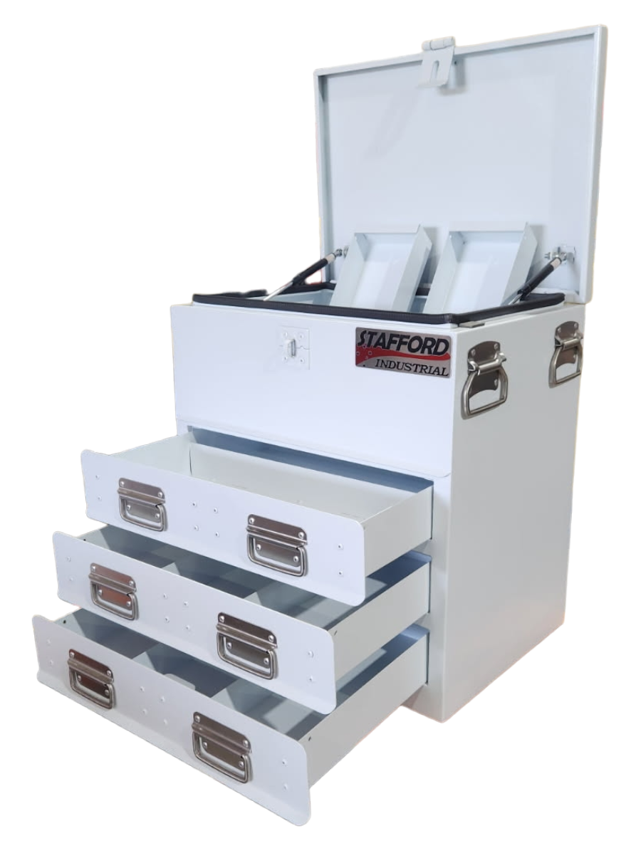 STAFFORD INDUSTRIAL TC550 SERIES 3 DR WHITE TOOL BOX