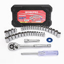 WORKPRO 39PC 1/4" +3/8"DR. Socket Set